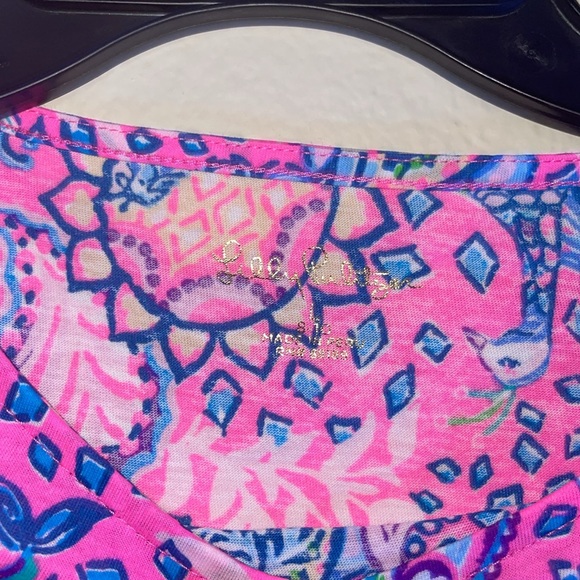 Lilly Pulitzer Girls Paisley Bird Print Short Mini Dress - Picture 4 of 7